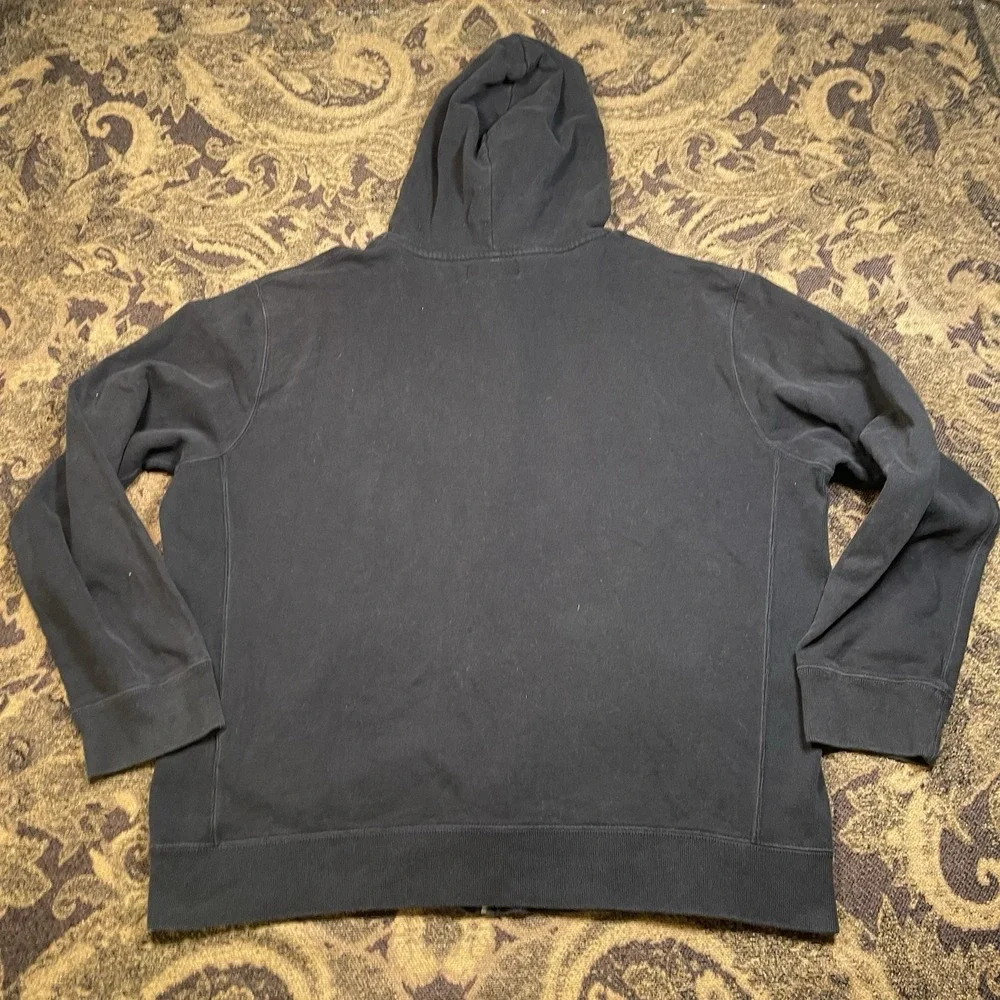 Polo Ralph Lauren Full Zip Thick Hoodie Black Sweater Mens Size XL